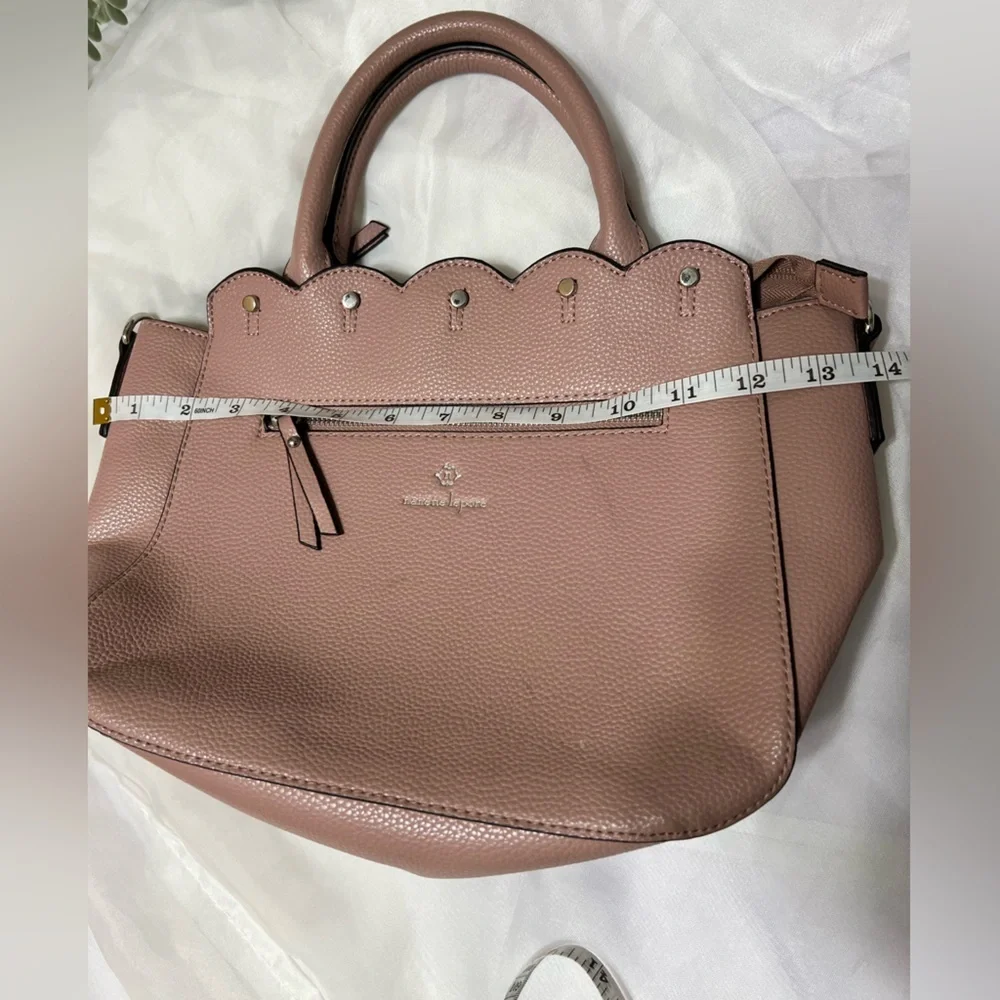 Nanette Lepore Blush Pebbled Vegan Leather Handbag